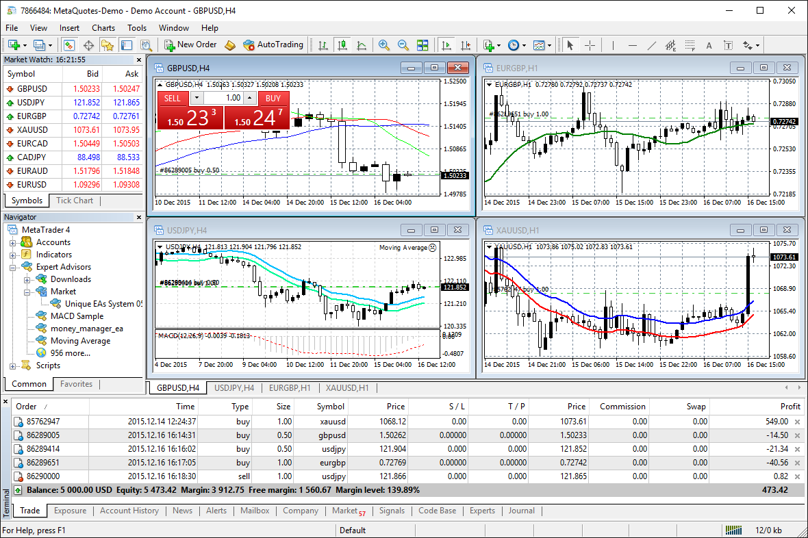 MetaTrader 4 review, features.